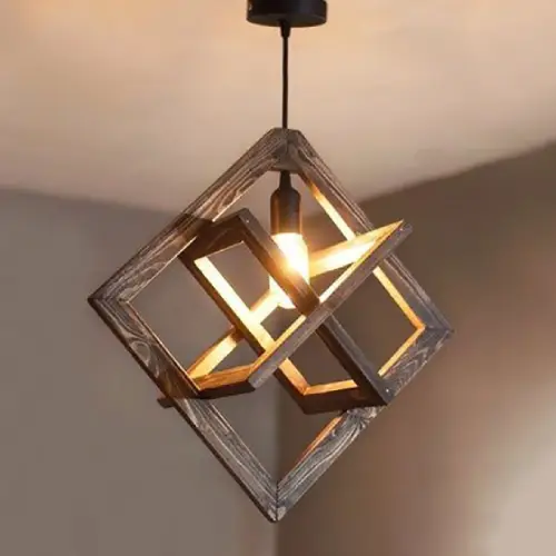 لوستر چوبی